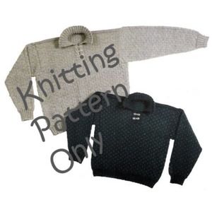 New Louise Silverman Design Louise 30 Alex's Placket Pullover Knitting Pattern